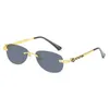 Mode Carti Top Sonnenbrille Karte Familie Diamant eingelegt personalisierte Sonnenbrille Damen lila Goldblume Metallbein runde Brille mit Originalverpackung