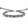 Chaîne à la main turc bleu mauvais yeux perle bracelet à breloques pour hommes femmes chanceux réglable tresse corde chaîne Bracelet amitié bijoux 230706