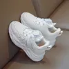 Sneakers Girls Sneakers Casual Dads Shoes Spring and Autumn Boys Small White Shoe With Roting Buttons 230705