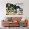 Приморское холст искусство Zarautz Beach Painting от Hoaquin Sorolla y Bastida Reproduction Impressionism Landscape ручной работы ручной работы ручной работы