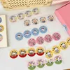 Gift Wrap 4Pcs/sheet Cute Scrapbooking Stationery Stickers Envelope Sealing Label Kawaii Cartoon Dogs Small Business Decor