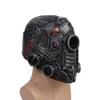 Parti Maskeleri Punk Masque Kask Cadılar Bayramı Cosplay Doğal Lateks Tam Baş Maskesi Steampunk Robot Headgear Kostüm Props 230705