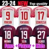 23 24 RB Leipzig NKUNKU SILVA Voetbalshirts thuis uit 2023 2024 HAIDARA OLMO SZOBOSZLAI Poulsen Klostermann FORSBERG LAIMER ADAMS Fans speler voetbalshirts