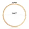 Sewing Notions & Tools 12 Pieces 7 Inch Wooden Embroidery Hoops Bulk Bamboo Circle Cross Stitch Hoop Round Ring For Art Craft Hand268M