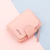 Fashion Women's Wallets Short Female Purse Credit ID Card Holder PU Leather Zipper Small Wallet Money Bag Case Coin Purse Clip