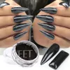 Nail Glitter 1Box Miroir Métal Nail Art Poudre 3D Magique Métallique Chrome Pigment Frottement Poussière Hiver Style DIY Décoration Polissage Flash GTHL 230705