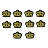 10 pièces couronne badge patchs pour vêtements fer broderie patch pour vêtements applique accessoires de couture sur autocollants vêtements fer sur p229j