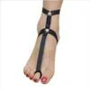 Arnés de cuerpo seductor para mujer, liga de bondage para pies, arnés de jaula para pies descalzos, cinturón, ropa fetiche, decoraciones de baile en barra P0050190K