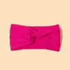 New Baby Nylon Fascia Soft Bowknot Turbante Fascia a costine per bambini Ragazze Croce Knot Fascia per bambini Accessori per capelli in nylon