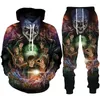 Mannen Trainingspakken Grappige Halloween Clown 3D Gedrukt Hoodies Broek Pak Hip Hop Mannen/Vrouwen Persoonlijkheid Streetwear Kleding Horror film