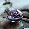 Pendant Necklaces New Neba Galaxy Double Sided Rotatable For Wome Men Universe Planet Glass Art Picture Handmade Statement Jewelry I Dhgny