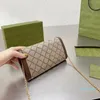 2023-Women's Designer Luxury Handbag Mini Messenger Bag Crossbody Bag Pu Leather High Quality Wallet Chain Shoulder Alphabet Print Stylish Clutch