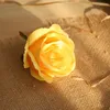 Fleurs décoratives 10 Pcs/lot bricolage fleur rangée Rose artificielle décoration mur mariage route plomb faux soie Roses tête couronne