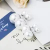 Dangle Earrings Fashion Double Pearl Stud Real 925 Sterling Silver Earings For Women Wedding Gift