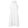 Robes décontractées femmes tempérament robe blanche été Sexy licou décolleté dentelle couture pour mariage invité Vestido Blanco