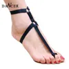 Arnés de cuerpo seductor para mujer, liga de bondage para pies, arnés de jaula para pies descalzos, cinturón, ropa fetiche, decoraciones de baile en barra P0050190K