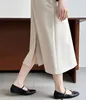 Temperament Minimalist Commuter Sleeveless Suit Tank Top Dress Women's Loose Round Neck Drop Straight Skirt 3622