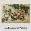 Beach Scenes Canvas Art Selling Melons Joaquin Sorolla Y Bastida Painting Handmade Figurative Artwork High Quality Wall Decor