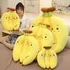 Gefüllte Plüschtiere 35–70 cm, kreatives Cartoon-Bananen-Plüschkissen, Kawaii-Sofakissen, Babyspielzeug, niedliche Plüschpuppe, Kinder, Obstspielzeug, Kinder-Kind-Geschenk HKD230706