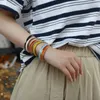 Armreif Bunte Emaille-Edelstahlarmbänder Armreifen für Frauen Klassischer Manschettenschmuck Einfache Pulseras