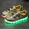 Tênis TioJerry Led Sapatos para crianças Crianças Tênis Brilhante Sapatos de Tênis Luminosos para meninos meninas Carregamento USB Luz LED Sapato moderno 230705