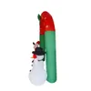 Christmas Garden Decoration Site Layout Props Inflatable Christmas Arch Santa Claus Snowman