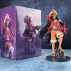 Anime Manga GSF Ny One Piece Luffy Anime Figur Monkey D. Luffy Actionfigur 25 cm PVC Samlarmodell Dockleksaker Presenter L230706 L230706