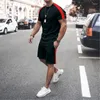 Survêtements pour hommes Été Couleur unie Vêtements de sport Ensemble de 2 T-shirt Shorts Mode Jogging Costume Vêtements surdimensionnés Tenue décontractée Streetwear