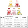 Clothing Sets 6M 3Y Little Baby Girls Dresses Cotton Skirt Cute 2pcs Outfits Ruffle Sleeves Fruit Polka Dot Print Dress And Headwear 230705