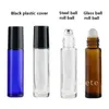 10 ミリリットルロールオンボトル透明ガラスロールビーズボトル香水分割ボトルポータブルミニ化粧品空ボトル T9I002363