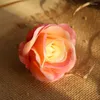 Fleurs décoratives 10 Pcs/lot bricolage fleur rangée Rose artificielle décoration mur mariage route plomb faux soie Roses tête couronne