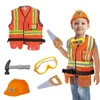 Tools Workshop Costume da ingegneria per bambini Bambini Operaio edile Cosplay Esperienza professionale Abbigliamento Set uniforme 230705