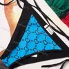 Designer Sexig Bikini Set Dames Snörning Badkläder Two Crop Tops Badkläder Strumma Badkläder Strandkläder med hög midja