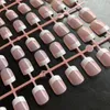 Faux Ongles En Gros 10 Kits Couverture Complète Français Nude Viande Manucure Ongles Conseils Faux Ongle Faux Appuyez Sur Pour Bureau Ou Salon