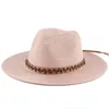 New Summer Straw Hats for Men Women Outdoor Beach UV Protection Sun Hats Panama Jazz Hats chapeau femme