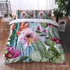 Set di biancheria da letto Piante 3D Fiori e piante Set stampati Copripiumini Federe Trapunte Biancheria da letto Biancheria da letto (SENZA Lenzuolo)