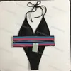 Mode femmes maillot de bain ensemble couleur Patchwork conception Ladys Bikini voyage fête femmes Sexy maillot de bain 311T