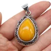 Pendentif Colliers Pierre Naturelle Goutte D'eau Forme Vintage Agates Collier Pour Femmes Jewerly Fête Cadeau 24x40mm