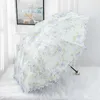 Parasole moda Retro dwuwarstwowa koronka księżniczka parasol odkryty przenośny składany krem do opalania ochrona UV słoneczny parasol R230705