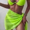 Roupa de banho feminina 2023 chiffon biquíni encobrimento para mulheres maiô envoltório cachecol roupa de praia verão saias de praia cobrir vestido