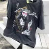 Men's T-shirts American Street Saint Michael Co Branded Love Satan Limited Vintage Made Old Washable Short Sleeve T-shirt Mbek