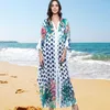 Dameszwemkleding Turkse Kaftan Badpak Cover Up Kaftan Strandjurk Kleurrijke Loungewear Badpak Coverups