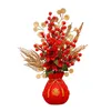 Fleurs Décoratives Année Chinoise Ornement Fête Du Printemps Feng Shui Bouquet