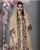 Этническая одежда леопардового зерна Ислам платья абайас для женщин халат Лонгю Джеллаба.