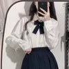 Papillon Tinta unita Cravatta per ragazze Jk Uniform Piccolo manico lungo Accessori per la scuola giapponese Abito da marinaio Junior