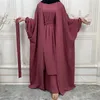 Vêtements ethniques printemps musulmans Abaya Femmes Kaftan Khimar Prayer Robe Eid Mubarak Ramadan Dress Islamic Abayas Dubai Black