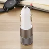 Новый металлический двойной USB -порт -адаптер зарядное устройство Aluminum 2 Port Car Chargers USB для Xiaomi Samsung Nokia 2.1a USB Adapter Adapter Charger