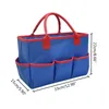 Filing Supplies Large Craft Storage Tote Bag 6 Pockets Scrapbooking Sewing Organizer Caddy with Handles for Travel Daily Use 230706