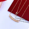 luxury necklace jewelry for lover men women fashion pendant gold and rose plated love necklace couple gift