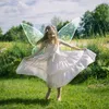 LED Light Sticks Butterfly Fairy Wings for Halloween Cosplay Elf Princess Angel Stage Performance Decoration Party Favors Christmas Costume 230705